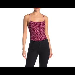 Pink Animal Print Bodysuit